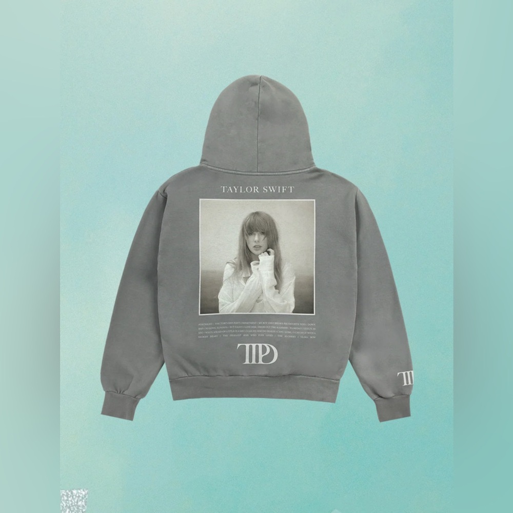 THE TORTURED POETS DEPARTMENT GRAY HOODIE